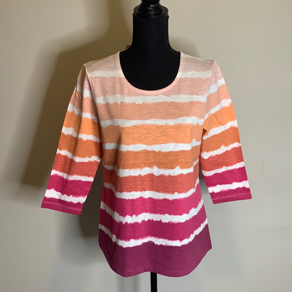 BNWT Christopher and Banks 3/4 sleeve tee